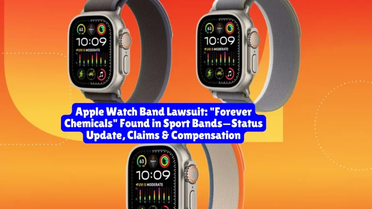 Apple Watch Band Lawsuit, Forever Chemicals Found in Sport Bands—Status Update, Claims & Compensation