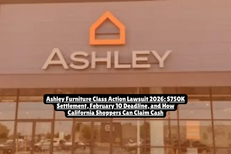 Ashley Furniture Class Action Lawsuit 2026: $750K Settlement, February 10 Deadline, and How California Shoppers Can Claim Cash 7 If you bought furniture from an Ashley HomeStore in California between 2017 and 2022, you could get money back. Stoneledge Furniture—which operates Ashley HomeStores across California—agreed to pay $750,000 to settle claims that they inflated "original prices" to make discounts look bigger than they actually were. The deadline to file your claim is February 10, 2026.