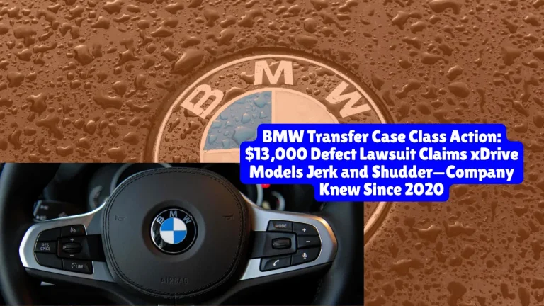 BMW Transfer Case Class Action, $13,000 Defect Lawsuit Claims xDrive Models Jerk and Shudder—Company Knew Since 2020
