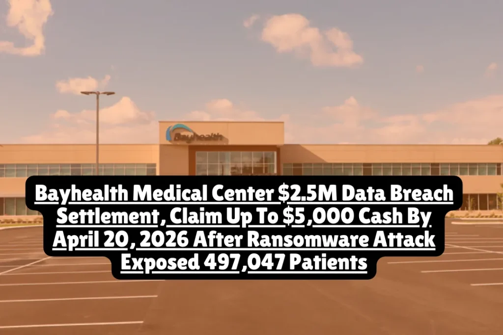 Bayhealth Medical Center $2.5M Data Breach Settlement, Claim Up To $5,000 Cash By April 20, 2026 After Ransomware Attack Exposed 497,047 Patients