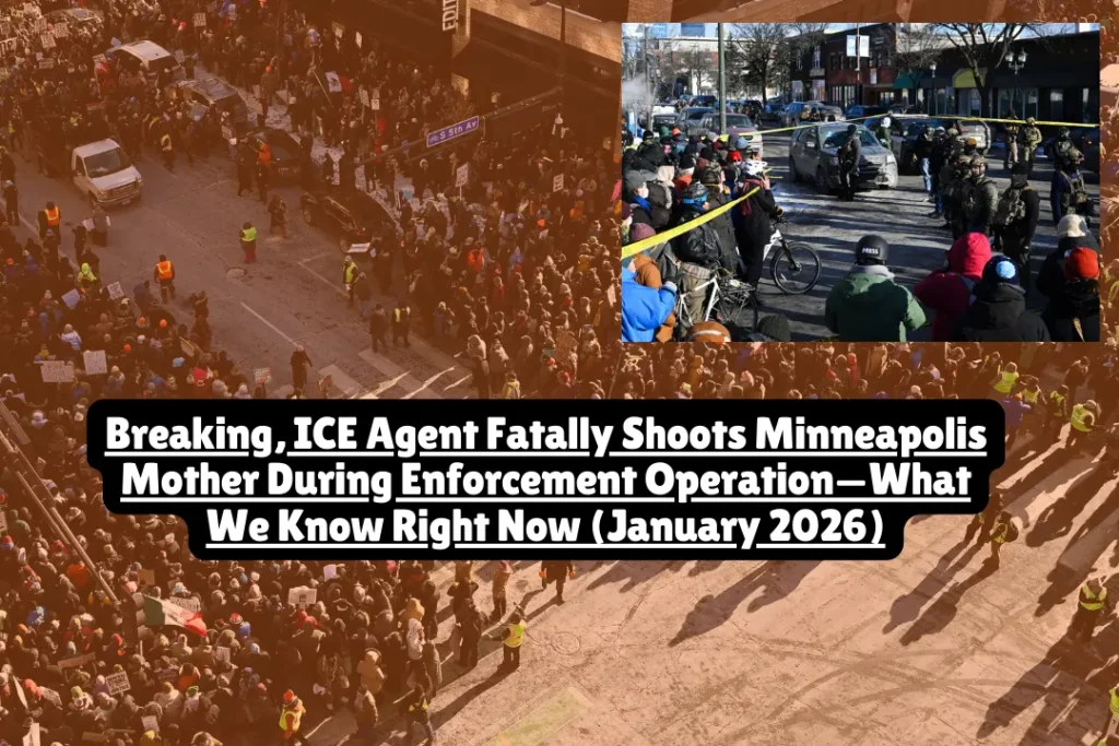 Breaking, ICE Agent Fatally Shoots Minneapolis Mother During Enforcement Operation—What We Know Right Now January 2026