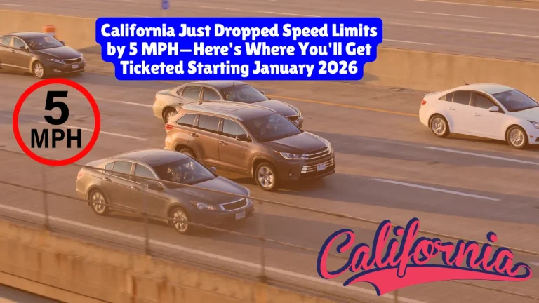 California Just Dropped Speed Limits by 5 MPH—Here's Where You'll Get Ticketed Starting January 2026
