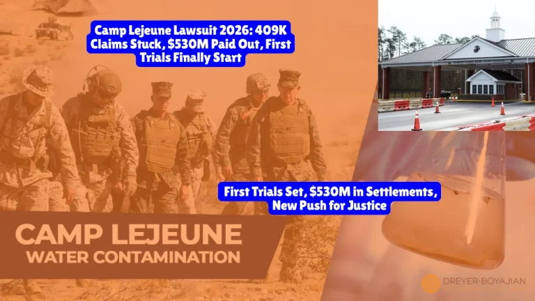 Camp Lejeune Lawsuit 2026, 409K Claims Stuck, $530M Paid Out in Settlements, First Trials Finally Star New Push for Justice