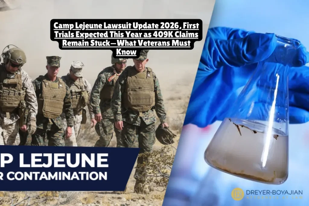 The Camp Lejeune lawsuit enters 2026 with first bellwether trials expected to begin after years of delays, while 409,910 administrative claims remain stuck with the Navy and over 3,700 federal lawsuits await resolution. The government has paid approximately $530 million through its Elective Option settlement program, offering between $100,000 and $550,000 per qualifying case. However, most claimants are still waiting for meaningful settlement offers as both sides work toward a potential global settlement framework. The claim filing deadline passed in August 2024, but if your claim was denied or ignored for six months, you still have 180 days to file a federal lawsuit in North Carolina.