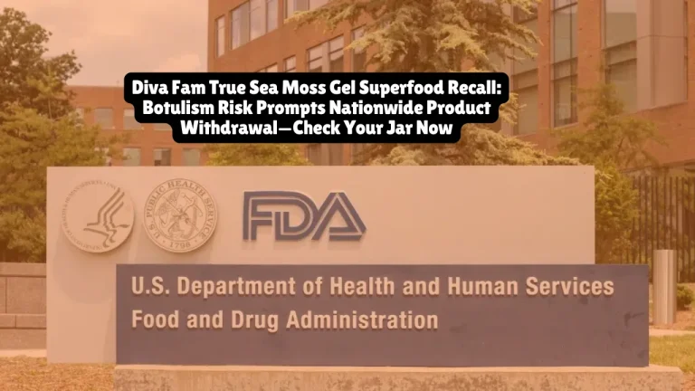 Diva Fam True Sea Moss Gel Recall, Botulism Risk Triggers Nationwide Withdrawal—Check Manufacture Date Now