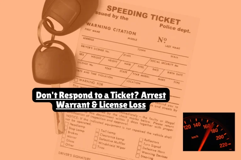 Don't Respond to a Ticket Arrest Warrant & License Loss