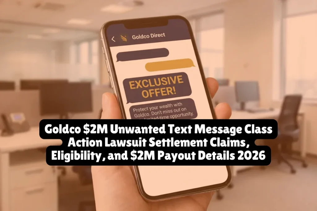 Goldco $2M Unwanted Text Message Class Action Lawsuit Settlement Claims, Eligibility, and $2M Payout Details 2026