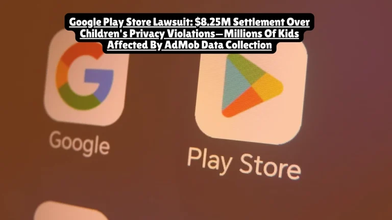 Google Play Store Lawsuit, $8.25M Settlement Over Children's Privacy Violations—Millions Of Kids Affected By AdMob Data Collection
