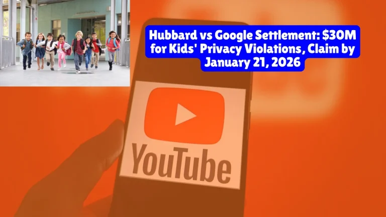 Hubbard vs Google Settlement, $30M for Kids' Privacy Violations, Claim by January 21, 2026