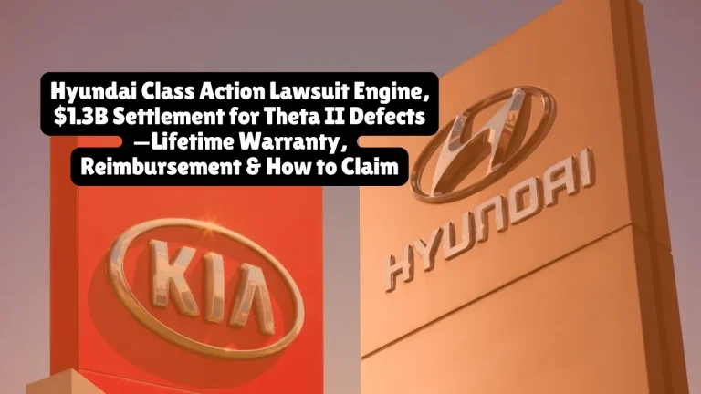 Hyundai Class Action Lawsuit Engine, $1.3B Settlement for Theta II Defects—Lifetime Warranty, Reimbursement & How to Claim