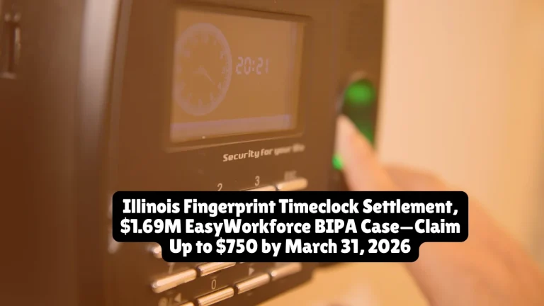 WorkEasy Software LLC agreed to pay $1.69 million to settle claims it violated Illinois' Biometric Information Privacy Act by collecting employee fingerprints through timeclock systems without proper consent. The settlement covers approximately 21,915 Illinois workers who used WorkEasy, EasyClocking, EasyWorkforce, or TimeLogix fingerprint timeclocks between June 24, 2016 and August 15, 2023. Eligible employees can receive between $160 and $750 depending on when they used the devices. The claim deadline is March 31, 2026, and the final approval hearing is scheduled for April 28, 2026.