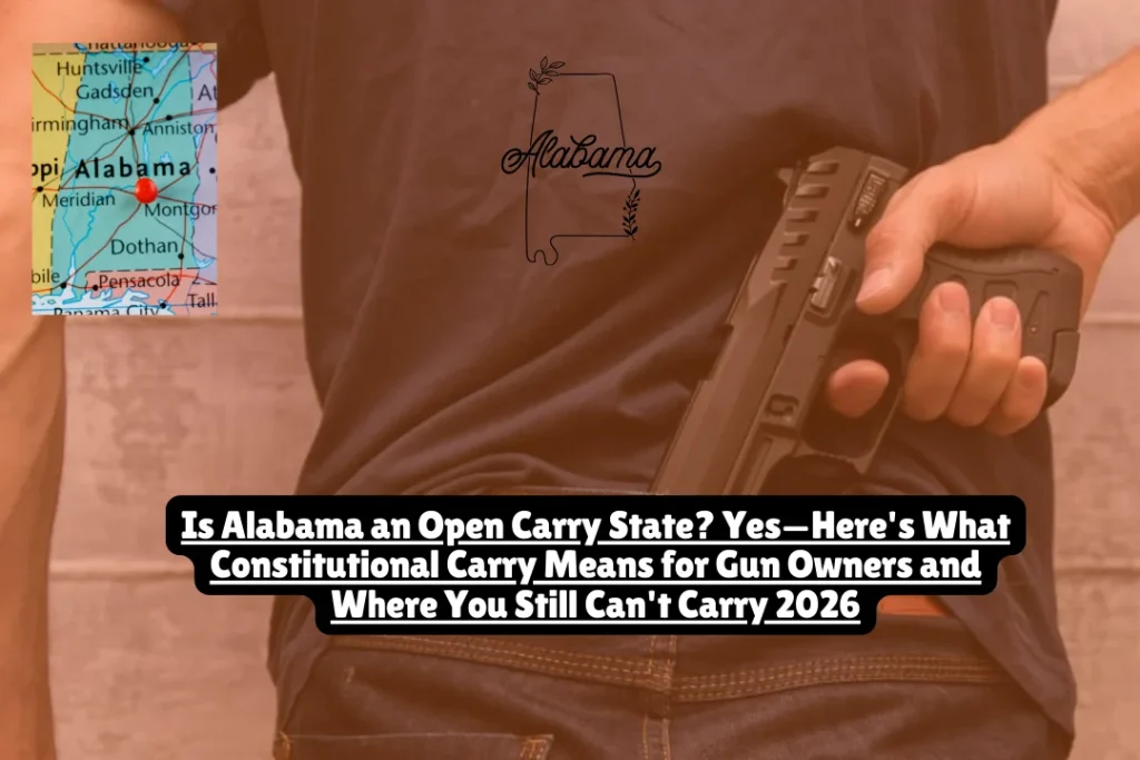 Is Alabama an Open Carry State? Yes—Here's What Constitutional Carry Means for Gun Owners and Where You Still Can't Carry 2026