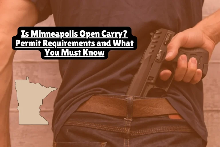 Minneapolis requires permits for both open carry and concealed carry. Learn permit requirements, prohibited locations, and Minnesota firearm laws.