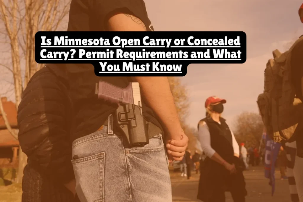 Is Minnesota open carry or concealed carry? Both require a permit to carry. Learn permit requirements, prohibited locations, and what you must know.