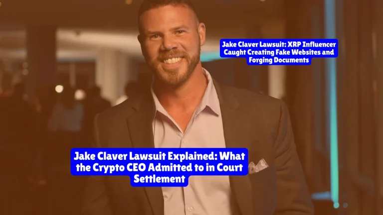 Jake Claver Lawsuit, XRP Influencer Caught Creating Fake Websites and Forging Documents And What the Crypto CEO Admitted to in Court Settlement
