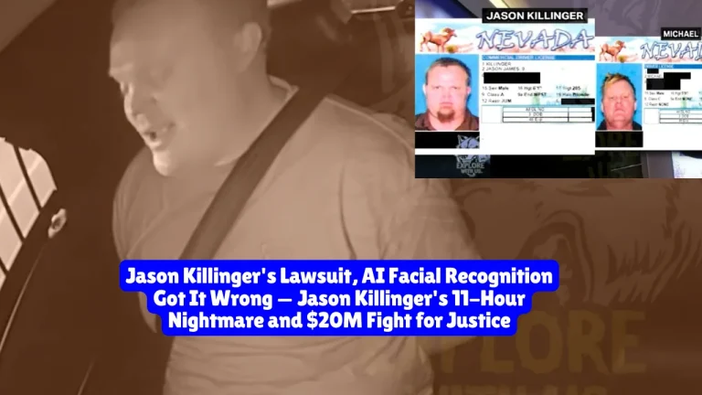 Jason Killinger is a UPS truck driver who was wrongfully arrested for 11 hours in September 2023 after Peppermill Casino's AI facial recognition system misidentified him as a banned patron. The Jason Killinger lawsuit now seeks damages from Reno Police Officer R. Jager, alleging fabricated evidence and civil rights violations. How could showing multiple valid IDs still result in handcuffs, bruises, and a criminal record?