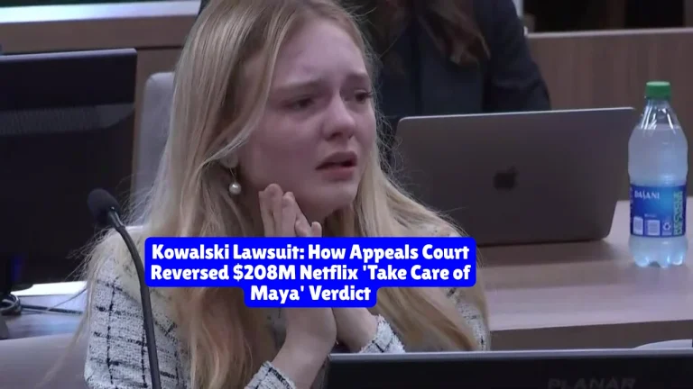 Kowalski Lawsuit, How Appeals Court Reversed $208M Netflix 'Take Care of Maya' Verdict