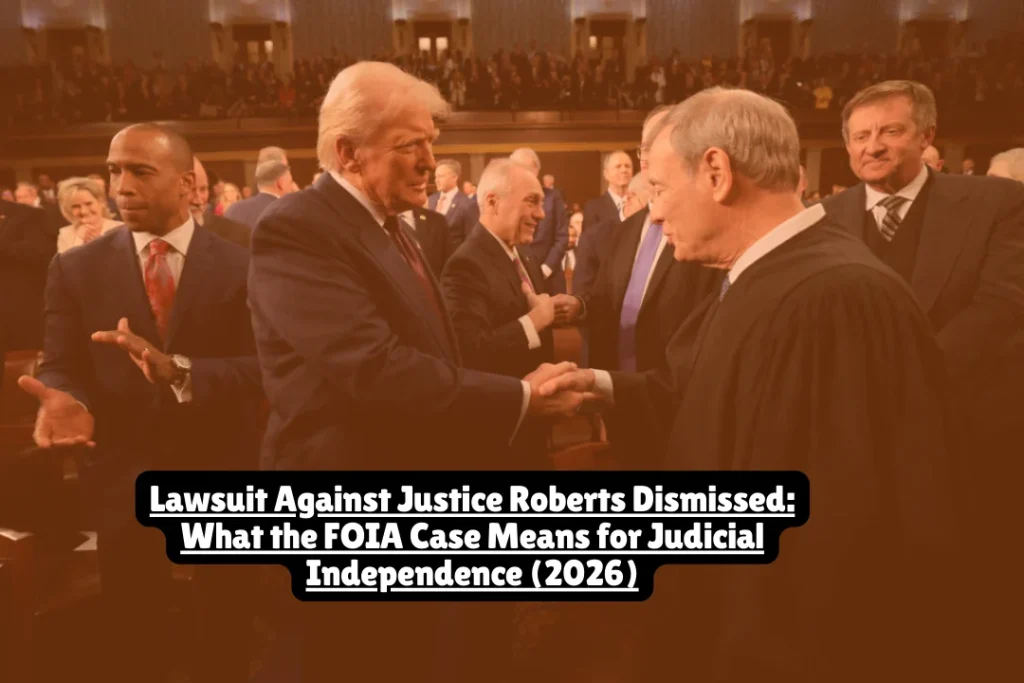 A federal judge dismissed the lawsuit against Chief Justice John Roberts on December 19, 2025. The case—America First Legal Foundation v. Roberts—was filed in April 2025 seeking access to judicial records under the Freedom of Information Act. U.S. District Judge Trevor McFadden ruled the court lacked jurisdiction because the Judicial Conference and Administrative Office are part of the judicial branch, not executive agencies subject to FOIA. The dismissal preserves judicial independence but leaves questions about transparency in court administration.