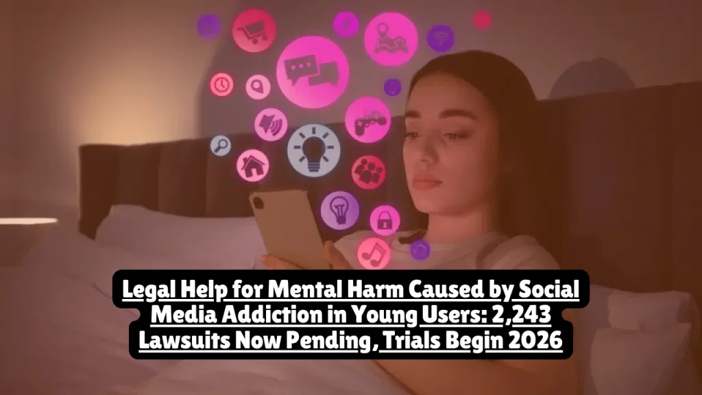 Legal Help for Mental Harm Caused by Social Media Addiction in Young Users, 2,243 Lawsuits Now Pending, Trials Begin 2026