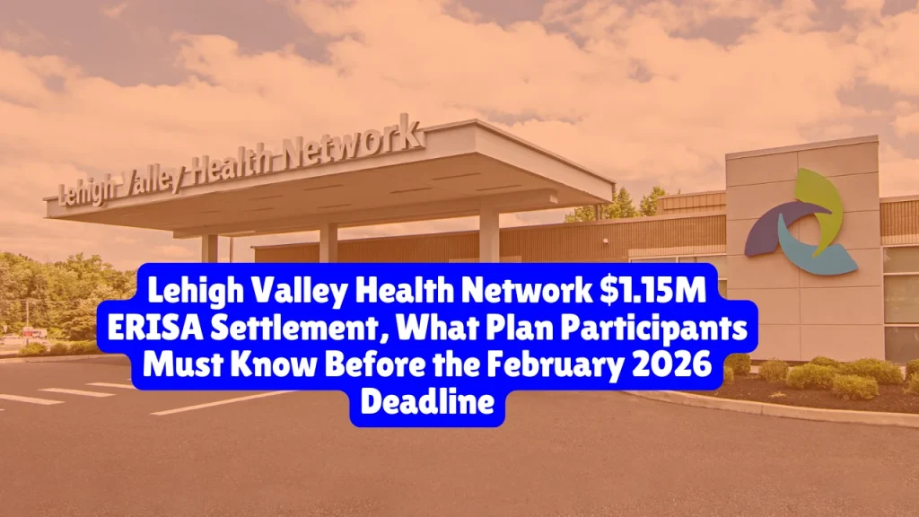 Lehigh Valley Health Network $1.15M ERISA Settlement, What Plan Participants Must Know Before the February 2026 Deadline