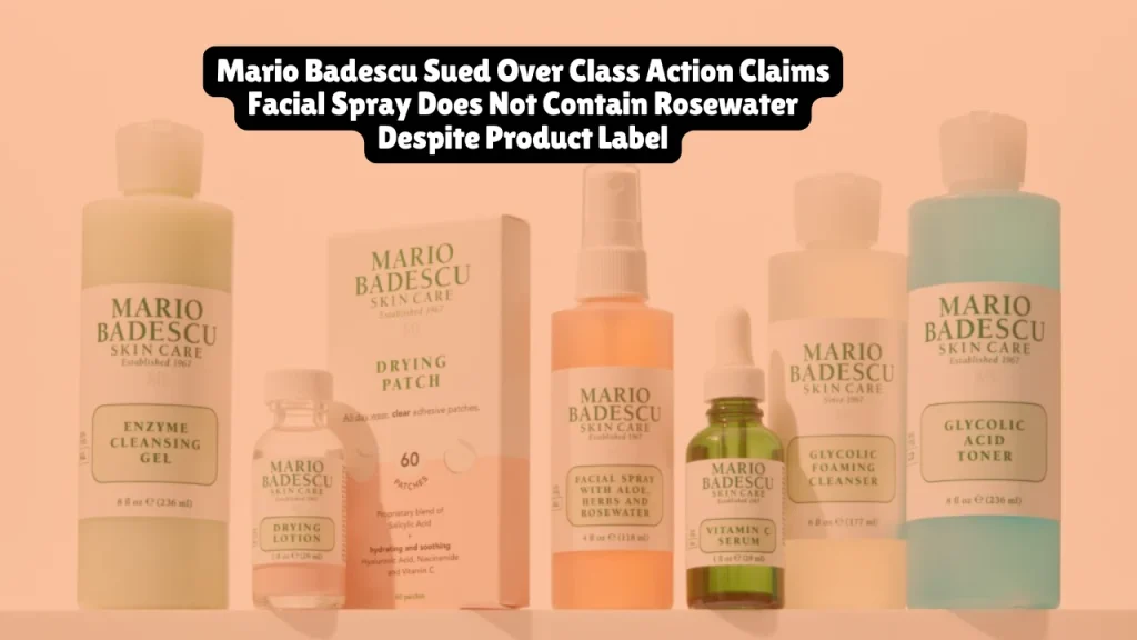 Mario Badescu Skin Care, Inc. is facing a class action lawsuit alleging that its popular Skincare Facial Spray with Aloe, Herbs, and Rosewater is falsely labeled—the product allegedly contains rosehip extract instead of rosewater, misleading consumers about a key ingredient. Filed on December 18, 2025, in the U.S. District Court for the Southern District of New York (Case No. 1:25-cv-10510), the 17-page complaint argues that this mislabeling led consumers to purchase a product based on false claims about its skincare benefits.