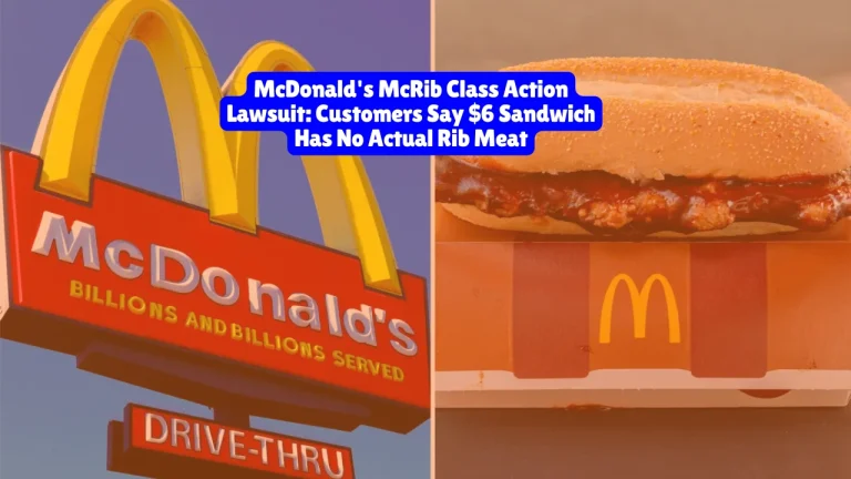 McDonald's McRib Class Action Lawsuit, Customers Say $6 Sandwich Has No Actual Rib Meat