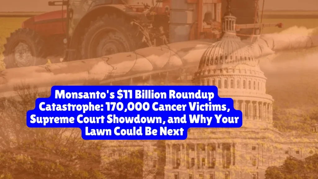Monsanto's Lawsuit, $11 Billion Roundup Catastrophe, 170,000 Cancer Victims, Supreme Court Showdown, and Why Your Lawn Could Be Next