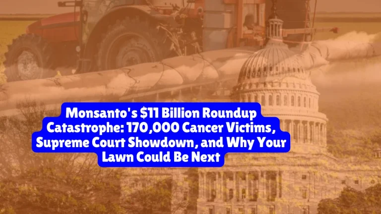 Monsanto's Lawsuit, $11 Billion Roundup Catastrophe, 170,000 Cancer Victims, Supreme Court Showdown, and Why Your Lawn Could Be Next