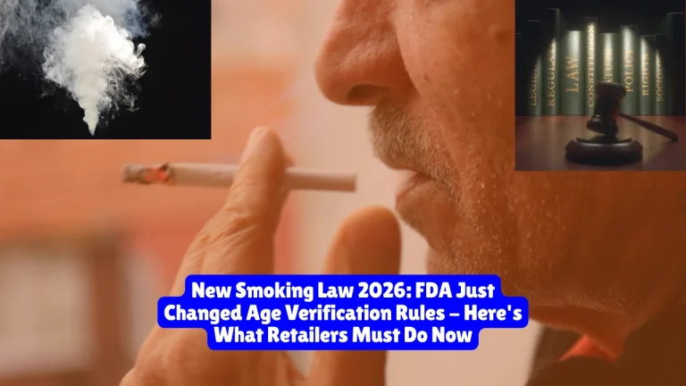 New Smoking Law 2026, FDA Just Changed Age Verification Rules - Here's What Retailers Must Do Now