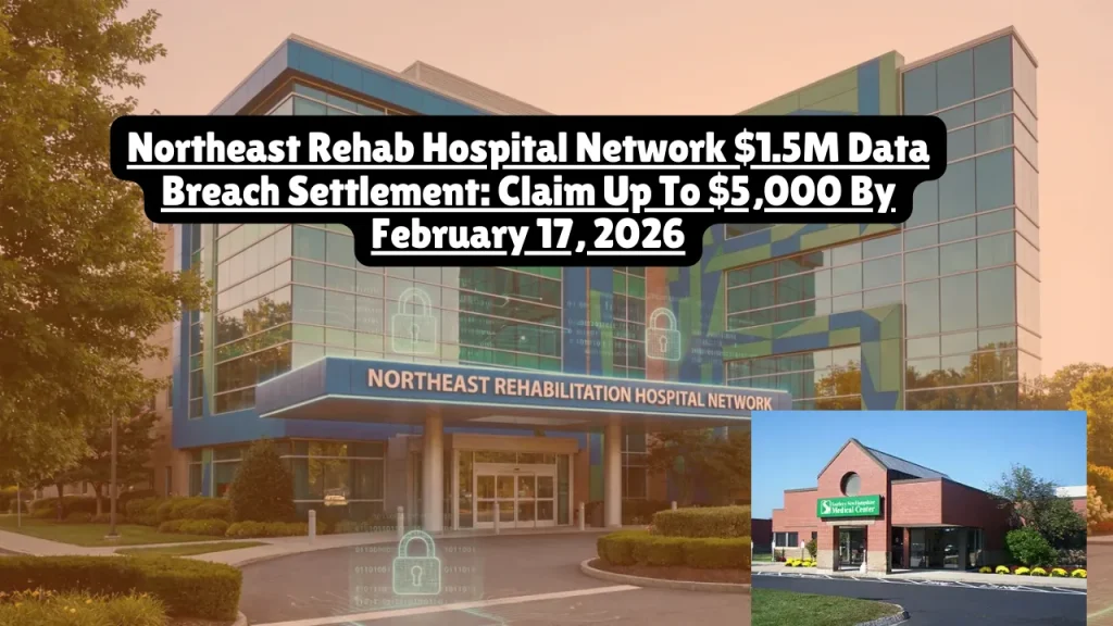 Northeast Rehab Hospital Network $1.5M Data Breach Settlement, Claim Up To $5,000 By February 17, 2026