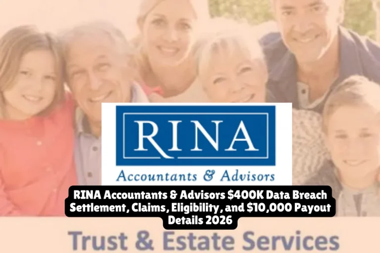 RINA Accountants & Advisors $400K Data Breach Settlement, Claims, Eligibility, and $10,000 Payout Details 2026 7 RINA Accountants & Advisors $400K Data Breach Settlement, Claims, Eligibility, and $10,000 Payout Details 2026