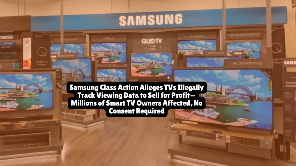 Samsung faces a federal class action lawsuit alleging the company embeds automatic content recognition software in its smart TVs that secretly tracks what millions of Americans watch and sells this viewing data to advertisers like Google and X (formerly Twitter) for profit—all without obtaining proper consent from TV owners. Five plaintiffs filed the complaint on January 9, 2026, in New York federal court, claiming Samsung violated the Video Privacy Protection Act and state privacy laws by collecting personally identifiable viewing information that the company then monetizes through targeted advertising partnerships.