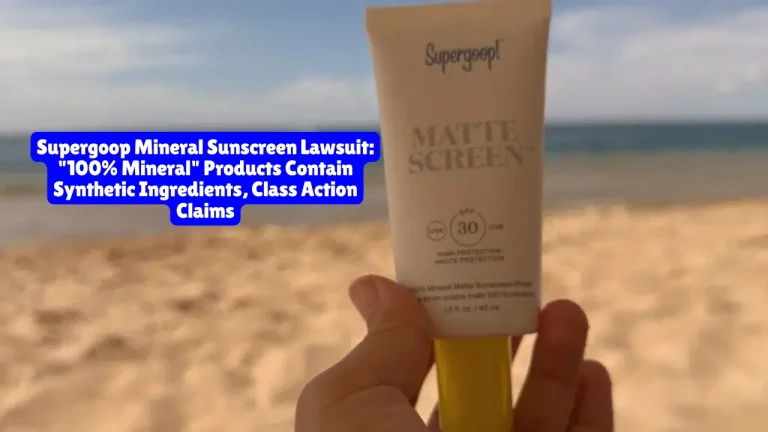 Supergoop Mineral Sunscreen Lawsuit, 100% Mineral Products Contain Synthetic Ingredients, Class Action Claims
