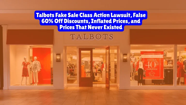 Talbots Fake Sale Class Action Lawsuit, False 60% Off Discounts, Inflated Prices, and Prices That Never Existed