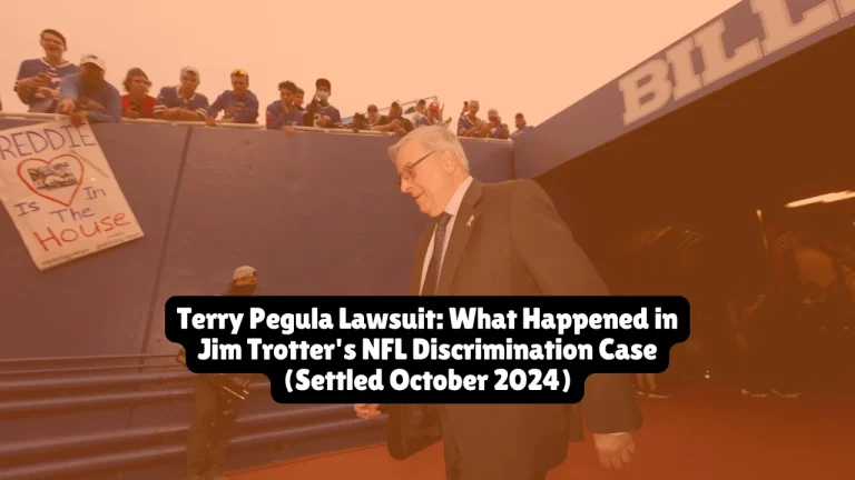 Terry Pegula Lawsuit, What Happened in Jim Trotter's NFL Discrimination Case (Settled October 2024) 9 Buffalo Bills owner Terry Pegula was named in a high-profile employment discrimination lawsuit filed by former NFL Network reporter Jim Trotter in September 2023. The lawsuit alleged Pegula made racist comments about Black NFL players, though Pegula vehemently denied the allegations. The case was settled in October 2024 with confidential terms.
