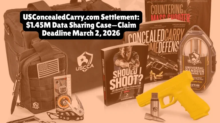 The United States Concealed Carry Association (USCCA) and Delta Defense agreed to pay $1.45 million to settle claims they shared subscribers' video-viewing data with Meta through tracking software without proper consent. The settlement received preliminary court approval on November 17, 2025, and covers members who watched videos behind paywalls between September 21, 2020 and June 2, 2025. The claim deadline is March 2, 2026, and final approval is scheduled for March 16, 2026.