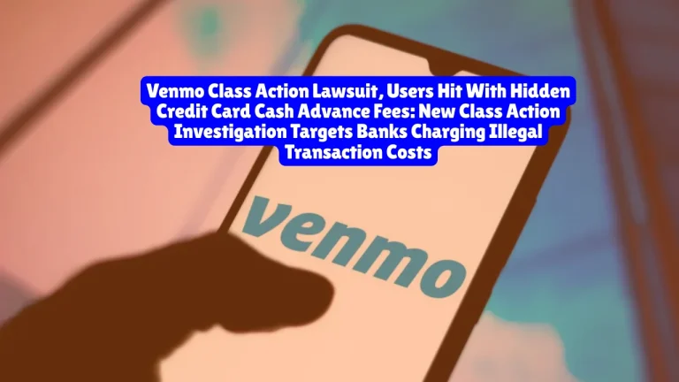 Venmo Class Action Lawsuit, Users Hit With Hidden Credit Card Cash Advance Fees New Class Action Investigation Targets Banks Charging Illegal Transaction Costs
