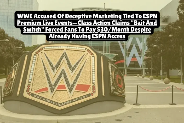 WWE Accused Of Deceptive Marketing Tied To ESPN Premium Live Events—Class Action Claims "Bait And Switch" Forced Fans To Pay $30/Month Despite Already Having ESPN Access