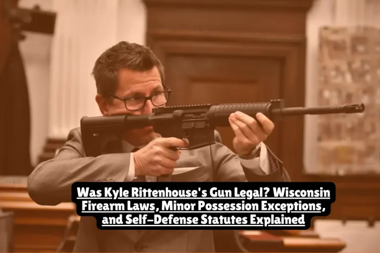 Kyle Rittenhouse's rifle was legal under Wisconsin law. Learn how minor possession exceptions, statute 948.60(3)(c), and trial outcome explain firearm legality.