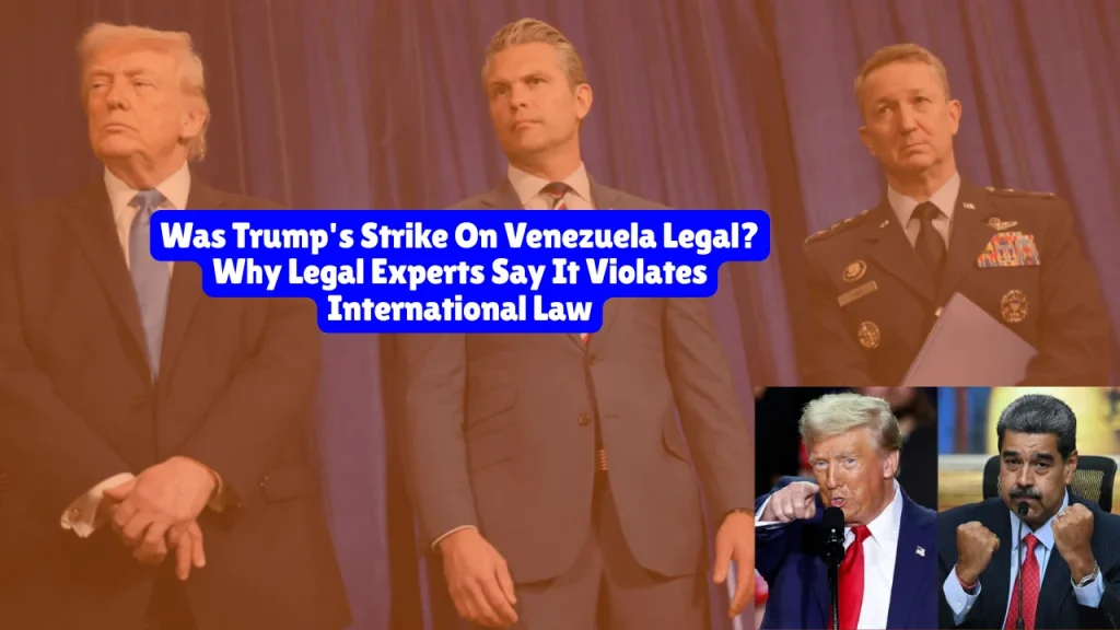 Was Trump's Strike On Venezuela Legal? Why Legal Experts Say It Violates International Law