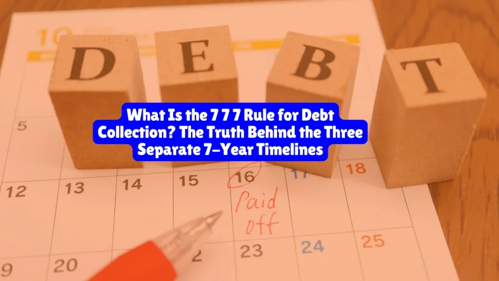 What Is the 7 7 7 Rule for Debt Collection? The Truth Behind the Three Separate 7-Year Timelines
