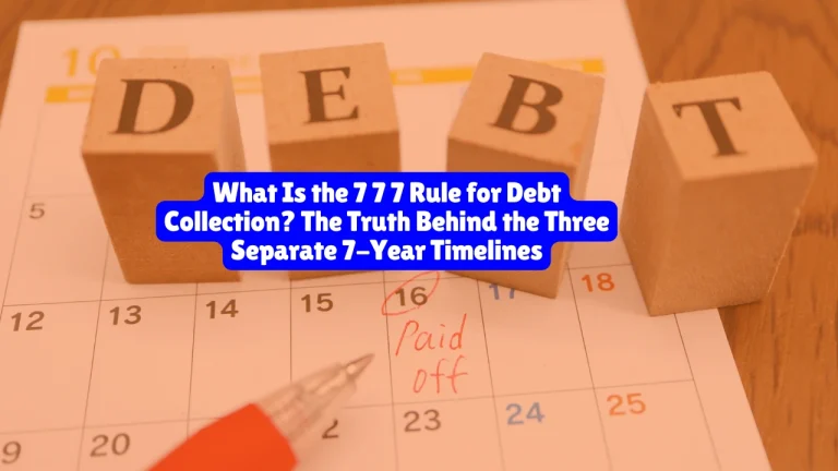 What Is the 7 7 7 Rule for Debt Collection? The Truth Behind the Three Separate 7-Year Timelines