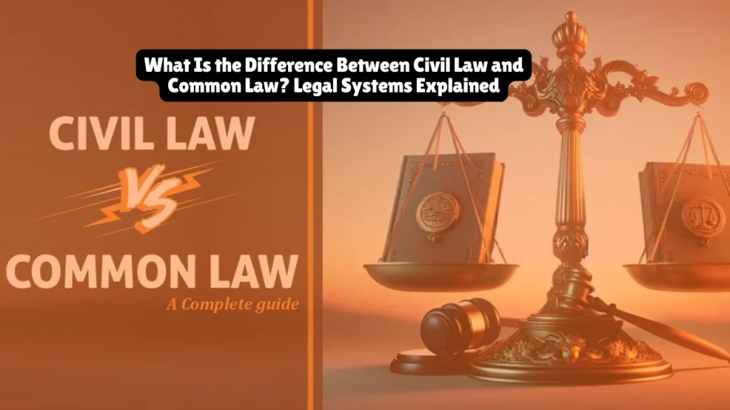 Civil law and common law are two distinct legal systems that differ fundamentally in how they create, interpret, and apply law. Common law systems—used in 49 U.S. states—rely on judicial precedent and case law to establish legal principles, while civil law systems—used in Louisiana and some U.S. territories—rely on comprehensive written legal codes and statutes with less emphasis on precedent.