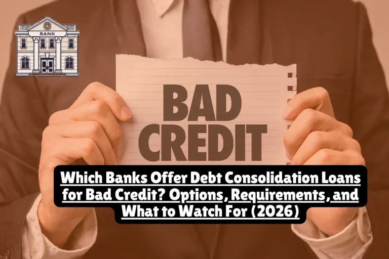 Which Banks Offer Debt Consolidation Loans for Bad Credit? Options, Requirements, and What to Watch For 2026