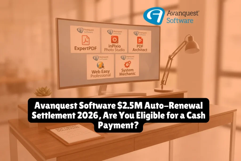 California residents who were charged for an Avanquest Software subscription between November 16, 2019, and August 31, 2025, may be eligible for a cash payment from a $2,500,000 class action settlement. No claim form is required — but you must select your payment method at UCRenewalSettlement.com or you may forfeit your payment entirely.