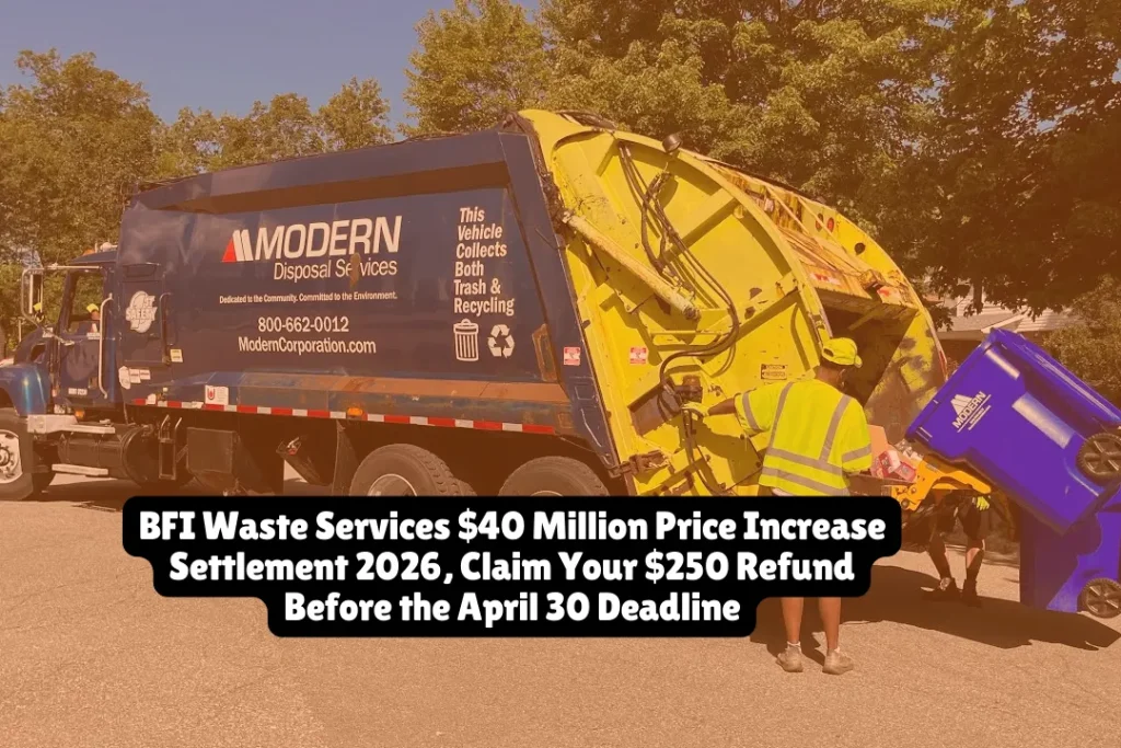 If you were a commercial or industrial customer of BFI Waste Services, you may be eligible for a significant cash refund. As of February 2026, the BFI Waste Services $40 Million Price Increase Settlement is officially open for claims, with a strict filing deadline of April 30, 2026.