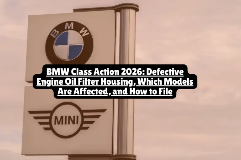 A new class action lawsuit filed in New Jersey federal court alleges BMW sold hundreds of thousands of vehicles with a defective engine oil filter housing that fails prematurely, causing engine overheating, coolant leaks, and repair bills reaching $3,500. The lawsuit was filed on January 4, 2026, by plaintiffs Aaron Eiger, Kendra Cherry, and Kelly Haley Fucillo. If you own a 2014-2021 BMW or MINI equipped with B46, B48, or B58 engines, you could be affected by this class action.