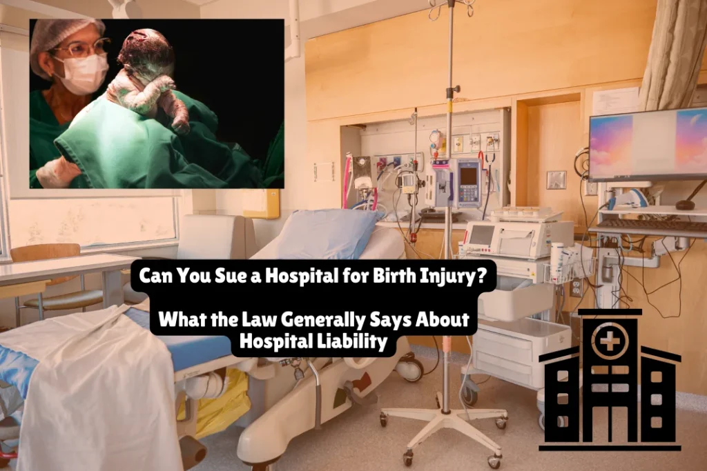 Can You Sue a Hospital for Birth Injury What the Law Generally Says About Hospital Liability