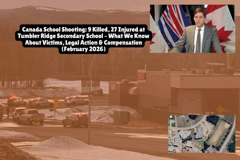 At least nine people were killed and 27 others injured in a mass shooting at Tumbler Ridge Secondary School in British Columbia on Tuesday, February 10, 2026, marking Canada's deadliest school attack in nearly 40 years. The suspected female shooter was found dead with an apparent self-inflicted injury, and two additional victims were discovered at a residence connected to the attack.