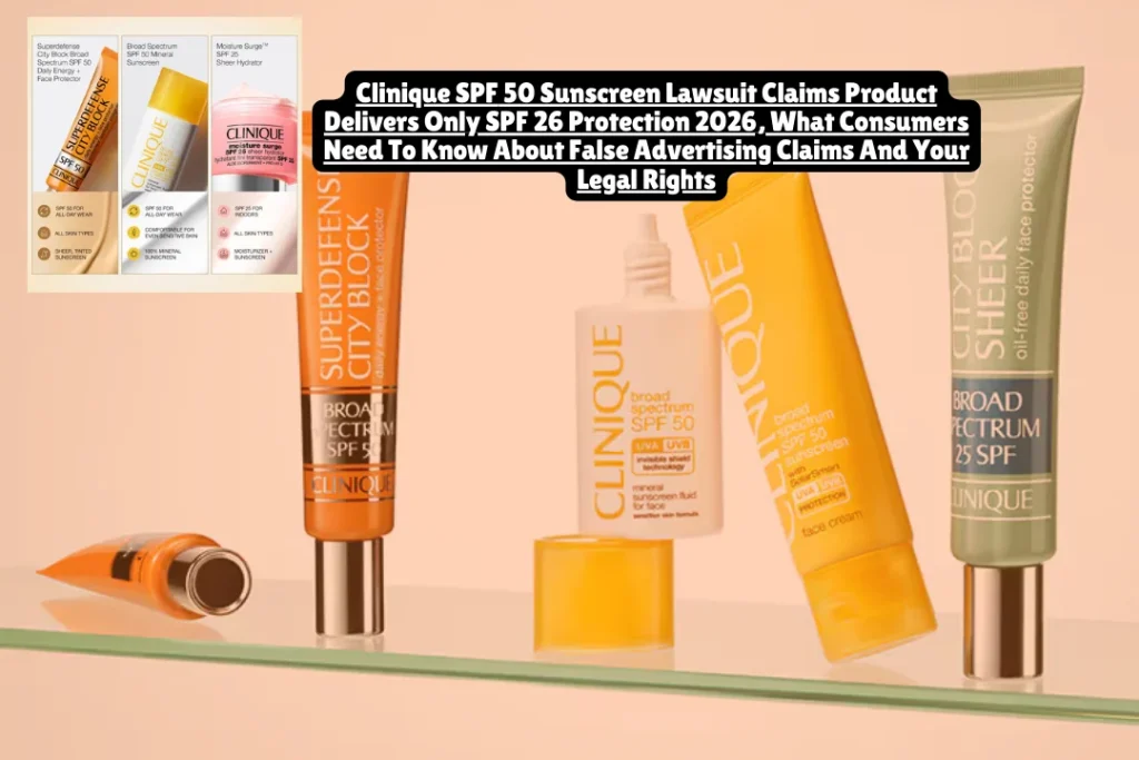 A December 2025 class action alleges Clinique's "Broad Spectrum SPF 50 Mineral Sunscreen Fluid for Face" provides only SPF 26 protection despite its labeling. If you purchased this sunscreen relying on SPF 50 claims, here's what the lawsuit means for your consumer rights and potential compensation.